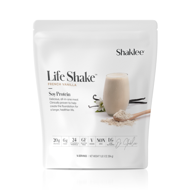 Life Shake French Vanilla Soy pouch 14 servings